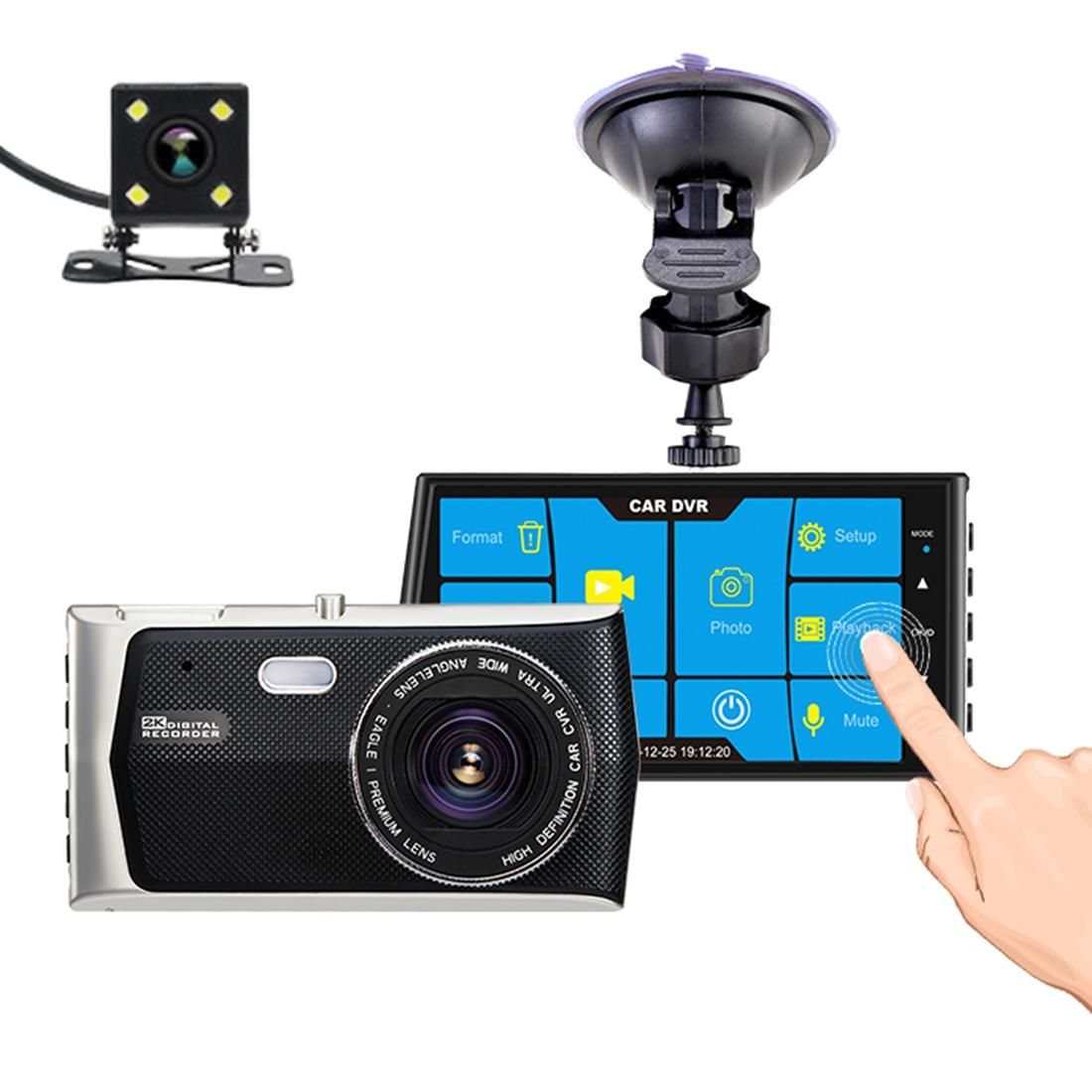 SE008 4 inch 170 Degrees Wide Angle Full HD 1080P Video Car Touch Screen DVR, Support TF Card / Loop Recording / G-sensor