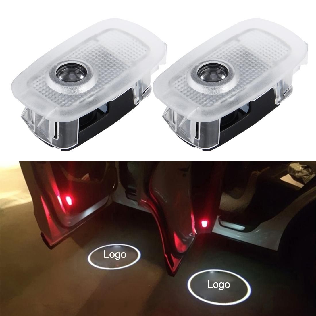 2 PCS LED Car Door Welcome Logo Car Brand 3D Shadow Light for Mercedes-Benz S  2006--2013