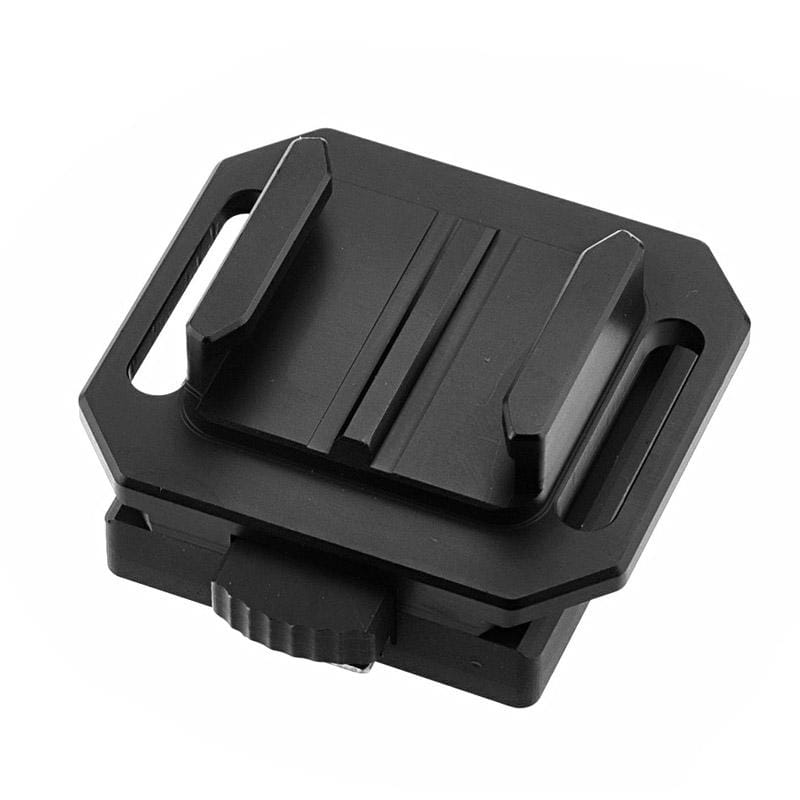 ST-80 Aluminum Helmet Mount Base for GoPro  NEW HERO /HERO6   /5 /5 Session /4 Session /4 /3+ /3 /2 /1, Xiaoyi and Other Action Cameras (Black)