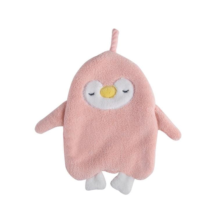 Household Penguin Hanging Type Hand tTowels Strong Water-absorbing Small Dish Towel (Twist White)