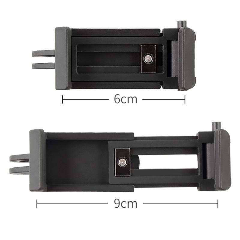 Selfie Sticks Monopods Mount Phone Clamp for iPhone, Samsung, HTC, Sony, LG and other Smartphones, Clip Range: 6-9cm (Black)