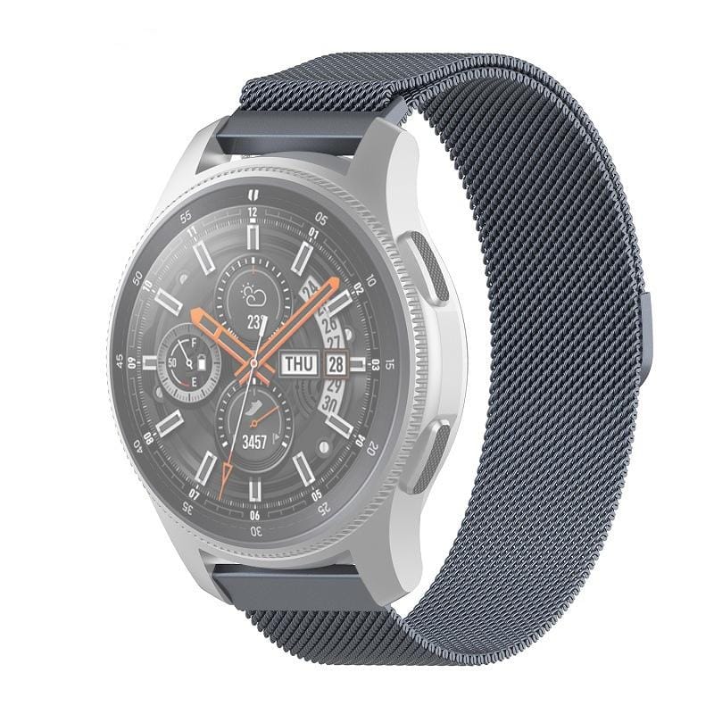 For Honor Magic Watch 2 / Galaxy Active2 Milan Stainless Steel Mesh Strap 22MM (Gray)