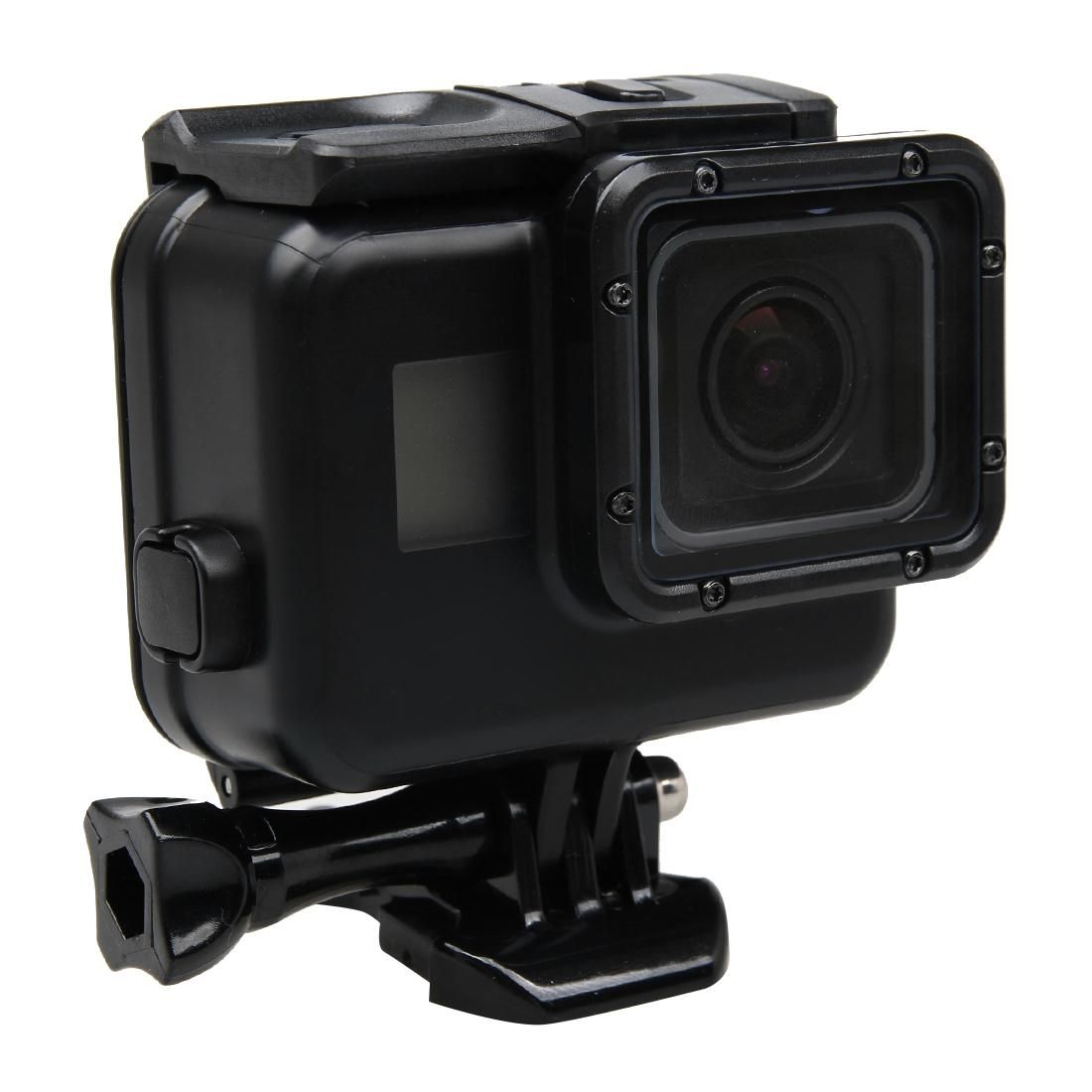 2 in 1 for GoPro HERO5 Touch Screen Back Cover + 45m Waterproof Housing Protective Case with Buckle Basic Mount & Lead Screw (Black)