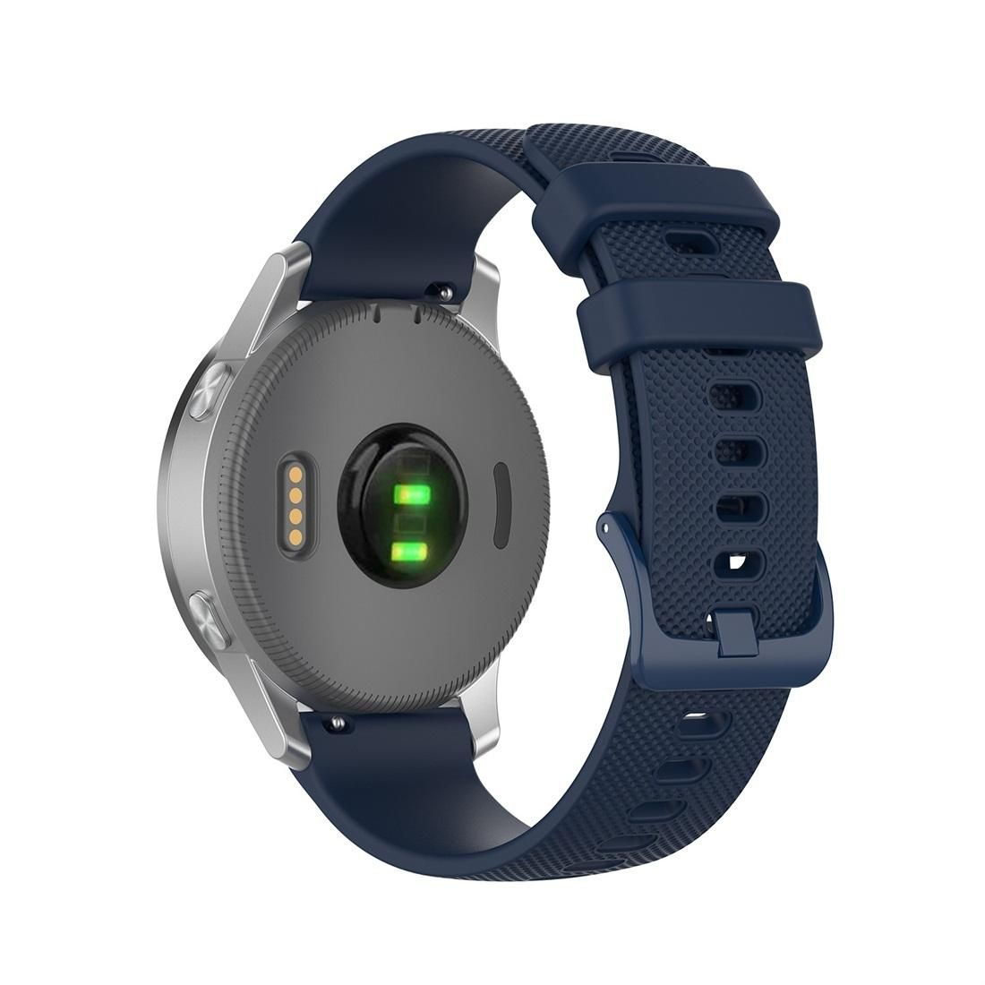 For Garmin Silicone Smart Watch Replacement Strap Wristband, Size:20mm Universal (Blue)