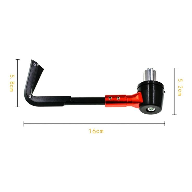 2 PCS Universal 22mm Shockproof Protection Rod CNC Horn Shape Handbrake Motorcycle Modification Accessories (Blue)
