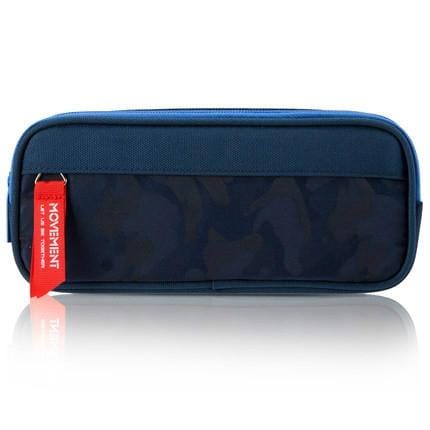 Camouflage Pencilcase Nylon Canvas Double Zipper Pen Bag (Olive green)
