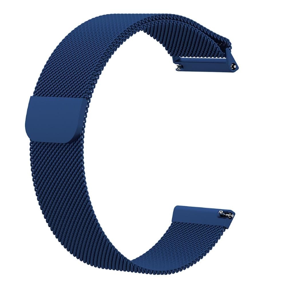For Fitbit Versa Milanese Replacement Wrist Strap Watchband, Size:L (Blue)