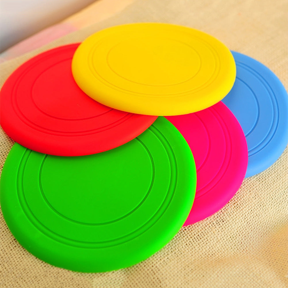 7 color optional dog soft flying disc toy pet training dog