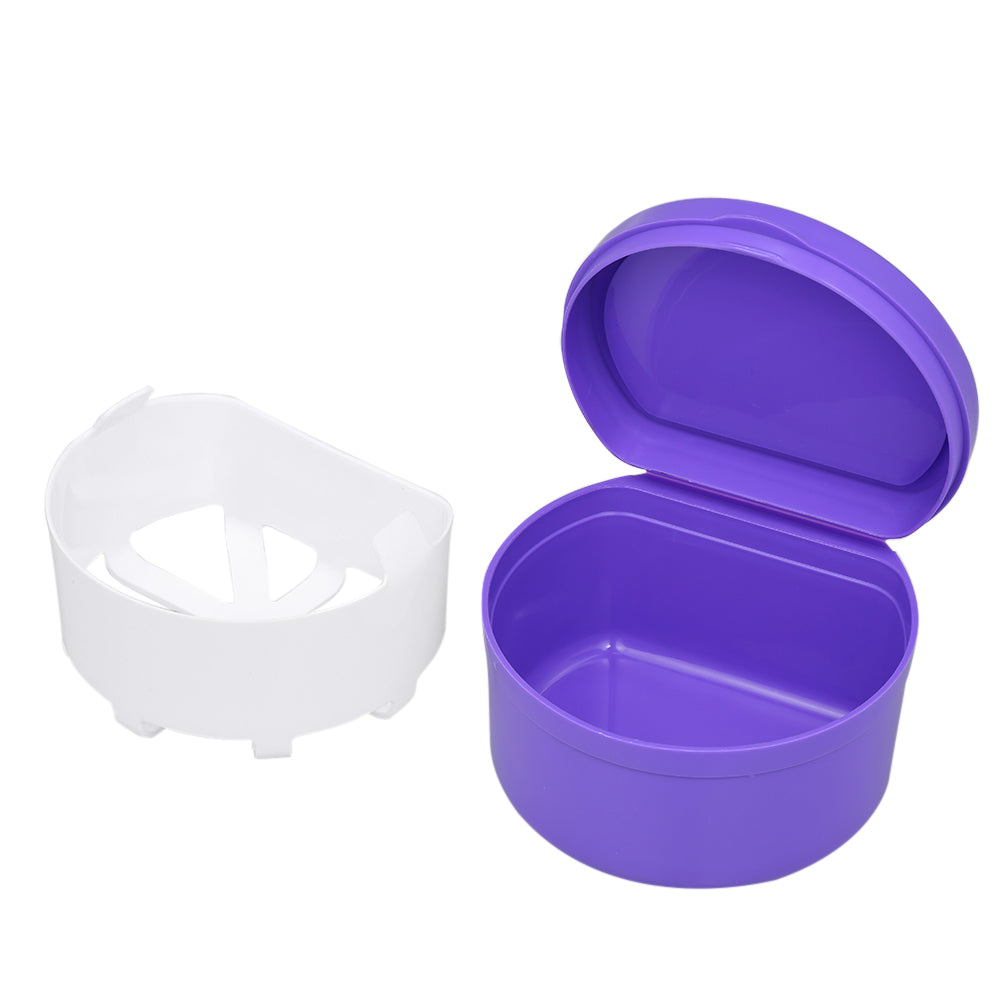 1Pc Denture Box Denture Case Dental False Teeth Cleaning Box