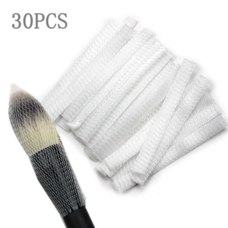 30 PCS Makeup Cosmetic Beauty Brush Protector Make Up Brushes Sheath Mesh Netting Protector Cover Makeup Tools