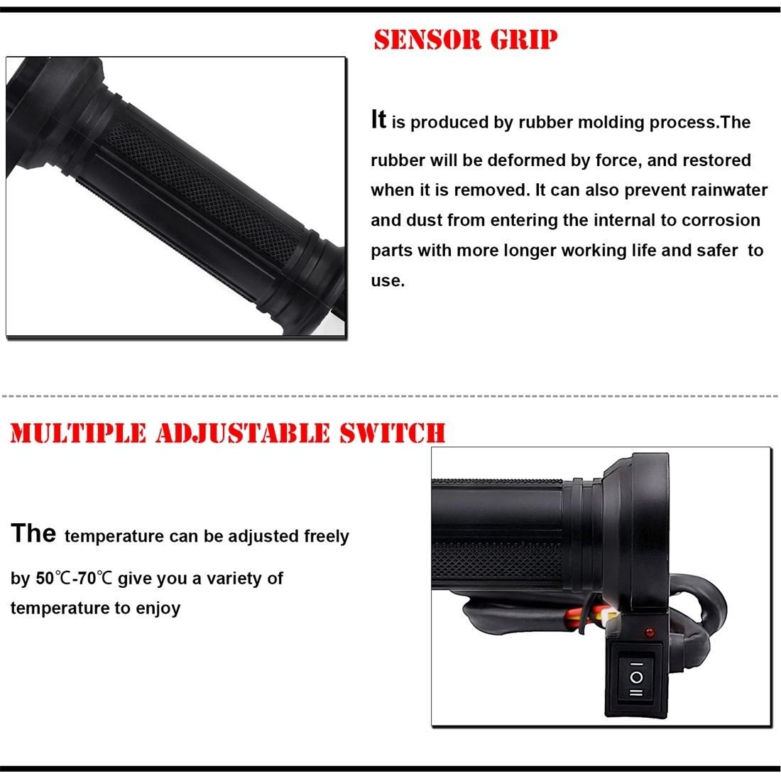 CS-392A1 Motorcycle Modified Electric Heating Hand Cover Heated Grip Handlebar