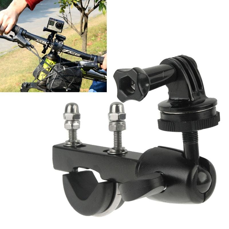 Handlebar Seatpost Big Pole Mount Bike Moto Bicycle Clamp with Tripod Mount Adapter & Screw for GoPro HERO9 Black / HERO8 Black /7 /6 /5 /5 Session /4 Session /4 /3+ /3 /2 /1, Xiaoyi and Other Action Cameras