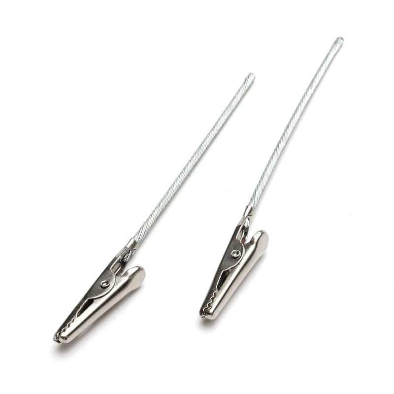 40 PCS Metal Wire Rope Alligator Clips, Size:12cm