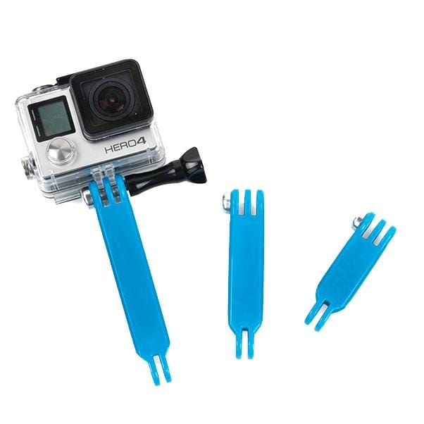 TMC HR279 3 in 1 Nylon Extension Arm Set for GoPro Hero4 / 3+ / 3 / 2 / 1 (Blue)