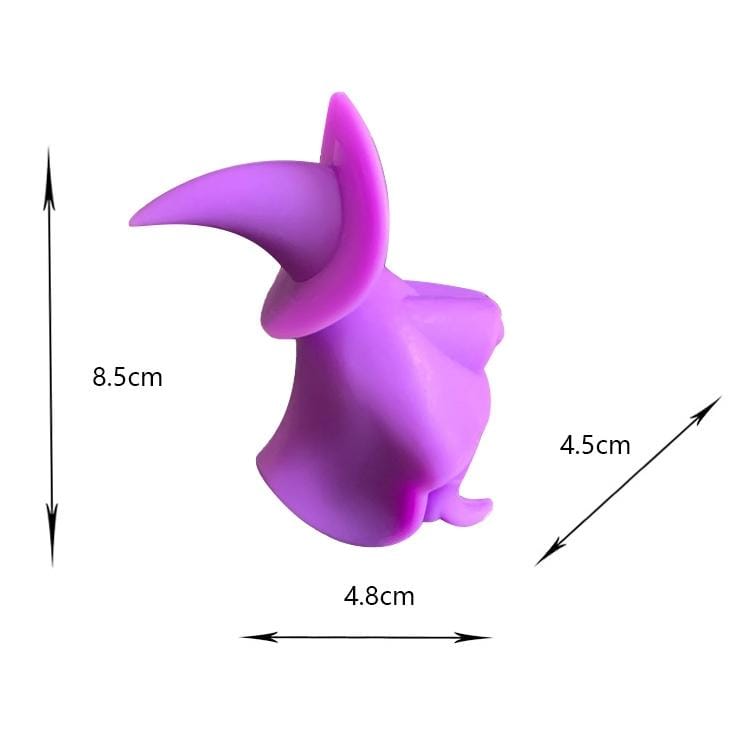 3 PCS Silicone Cartoon Witch Pot Lid Spill Preventer Practical Kitchen Tools Witch Pot Lid Spill Preventer without Spoon