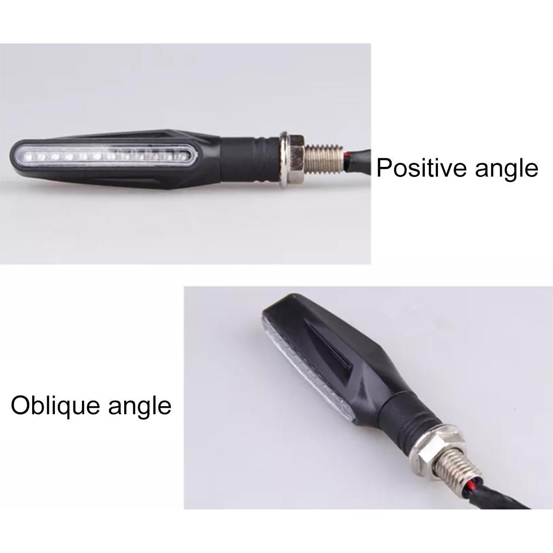 4 PCS DC 12V Motorcycle 12-LED Turn Signal Indicators Blinker Light,