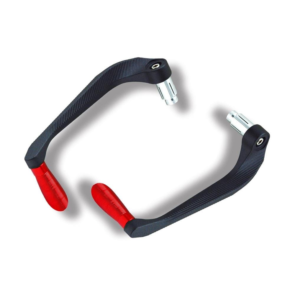 2 PCS Motorcycle Modification Accessories Striped Horn Shape Gear Brake Clutch Handbrake (Red)