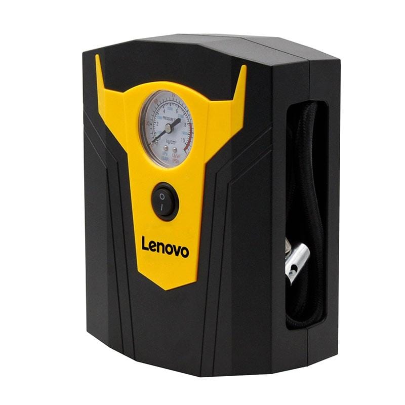 Original Lenovo HV05 120W 150PSI Bull Head Shape Car Air Pump Inflator, Support Fast Inflation / Tire Pressure Detection / LED Lighting