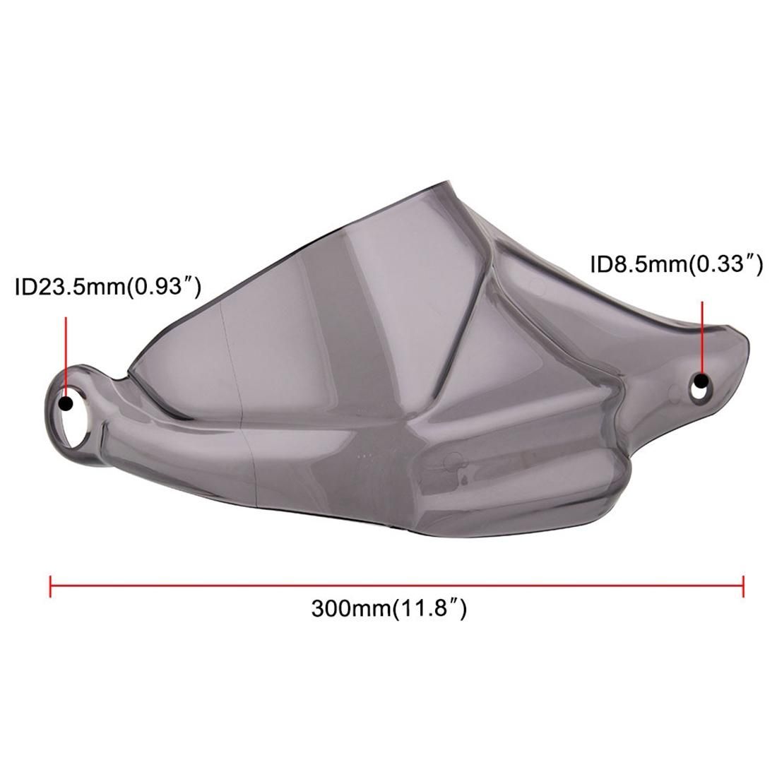 MB-WE003-T Motorcycle Modified ABS Windshield Hand Guard for BMW S1000XR / F800GS ADV / R1200GS / R1200GS LC / R1200GS ADV 2013-2018, Size: 28 x 18 x 9cm (Transparent)