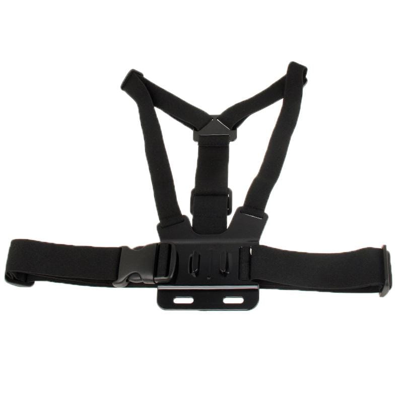 Extreme Sport Front Chest Elastic Belt Shoulder Strap Mount Holder for GoPro  NEW HERO /HERO6   /5 /5 Session /4 Session /4 /3+ /3 /2 /1, Xiaoyi and Other Action Cameras (Black)