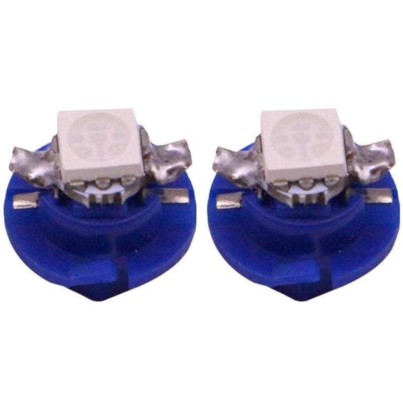 2 PCS B8.4 Blue Light 0.2W 12LM 1 LED SMD 5050 LED Instrument Light Bulb Dashboard Light for Vehicles, DC 12V (White)