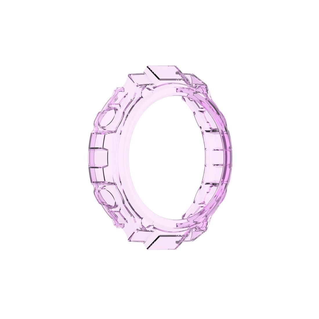 For Huami Amazfit T-Rex A1918 Tyrannosaurus TPU Watch Case (Transparent Purple)