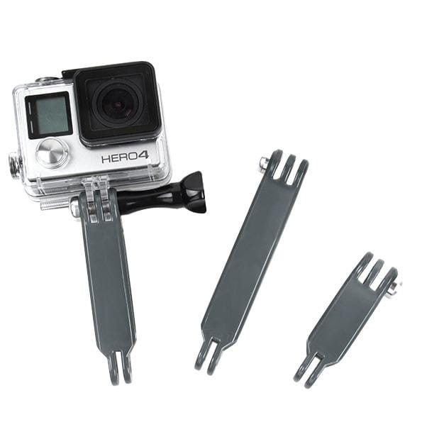 TMC HR279 3 in 1 Nylon Extension Arm Set for GoPro Hero4 / 3+ / 3 / 2 / 1 (Grey)