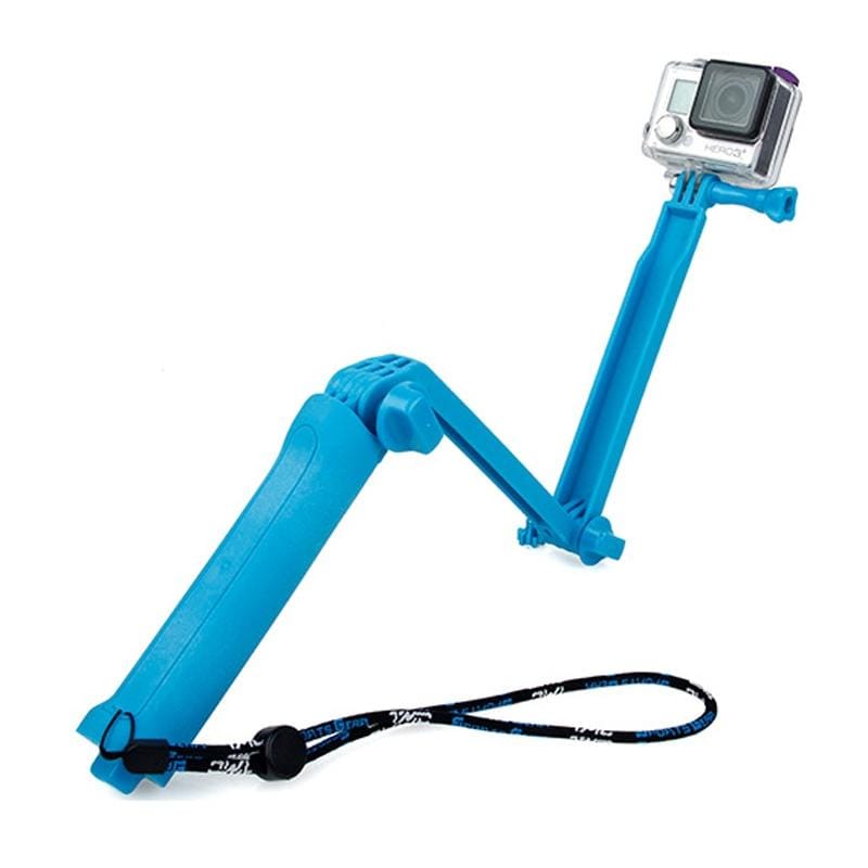TMC HR289 3-Way Handheld Monopod + Tripod + Hand Strap Portable Magic Mount Selfie Stick for GoPro  NEW HERO /HERO6   /5 /5 Session /4 Session /4 /3+ /3 /2 /1, Xiaoyi and Other Action Cameras (Style1)