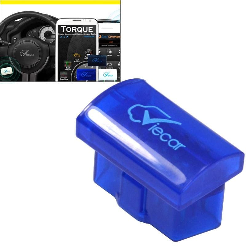 Mini ELM327 Interface Viecar 2.0 OBDII Bluetooth Auto Diagnostic Scanner Tool, Support Android / Windows (Dark Blue)