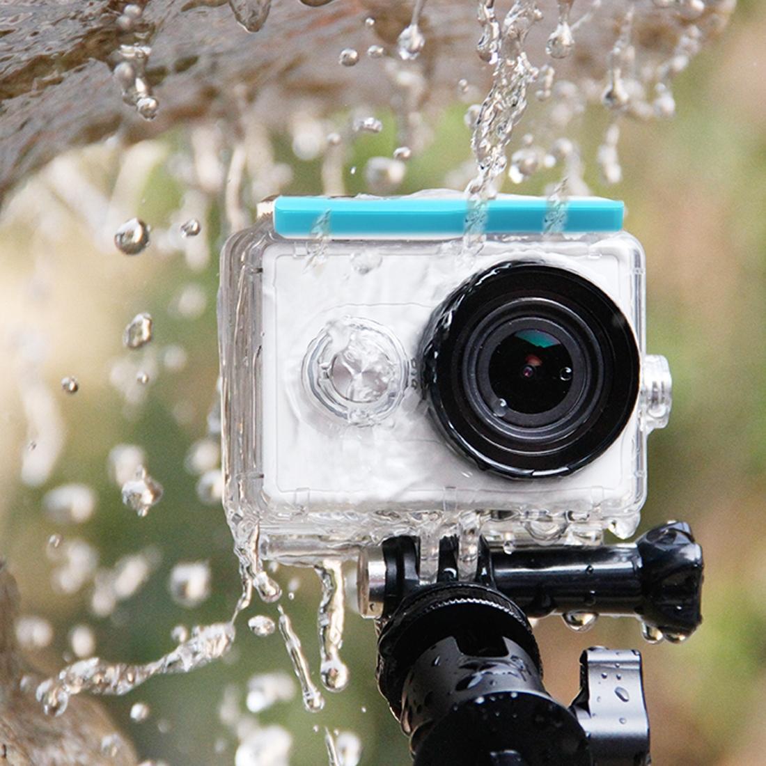 Original Waterproof Cap Case Covers Diving 40M Protective Housing for Xiaomi Yi Xiaoyi Sport Action Camera (Green)