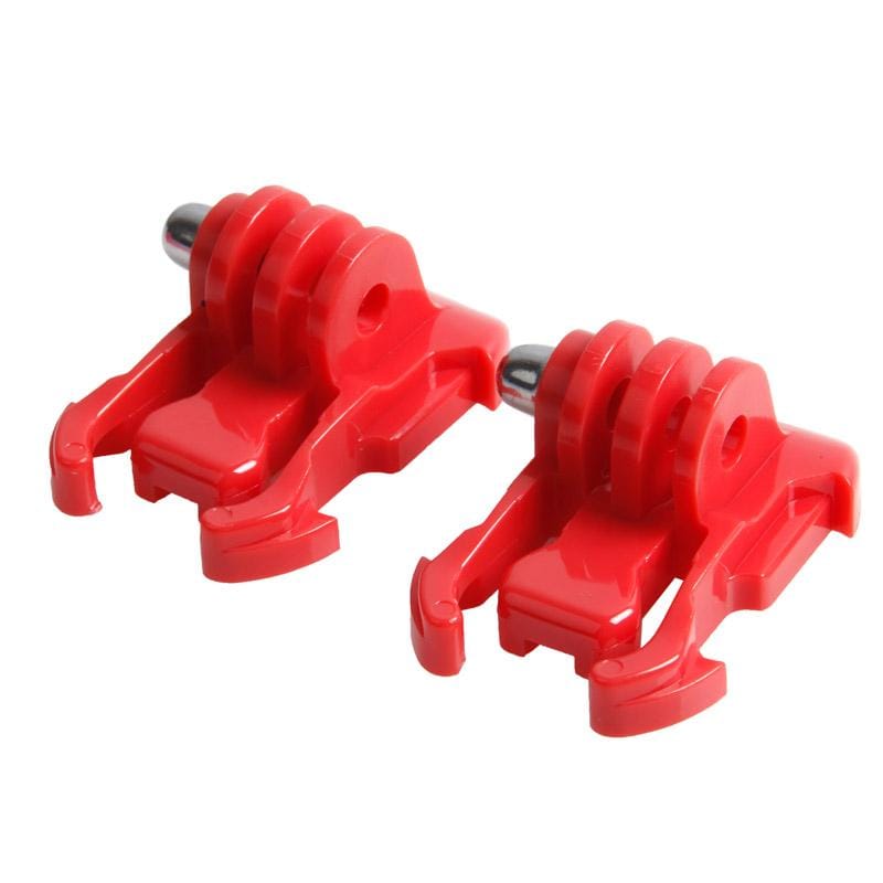 2 PCS TMC HR71 Quick Release Surface Buckle for GoPro HERO6 /5 /5 Session /4 Session /4 /3+ /3 /2 /1, Xiaoyi and Other Action Cameras (Red)