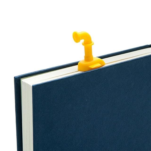 20 PCS Book Clip PP Material  Reuse  Repeatedly Reading Submarine Bookmarks (Yellow)