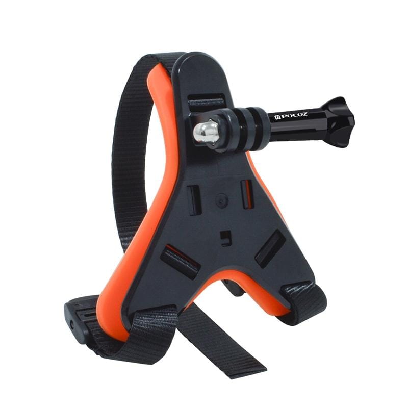 PULUZ Motorcycle Helmet Chin Strap Belt Mount for GoPro HERO9 Black / HERO8 Black / HERO7 /6 /5 /5 Session /4 Session /4 /3+ /3 /2 /1, Xiaoyi and Other Action Cameras