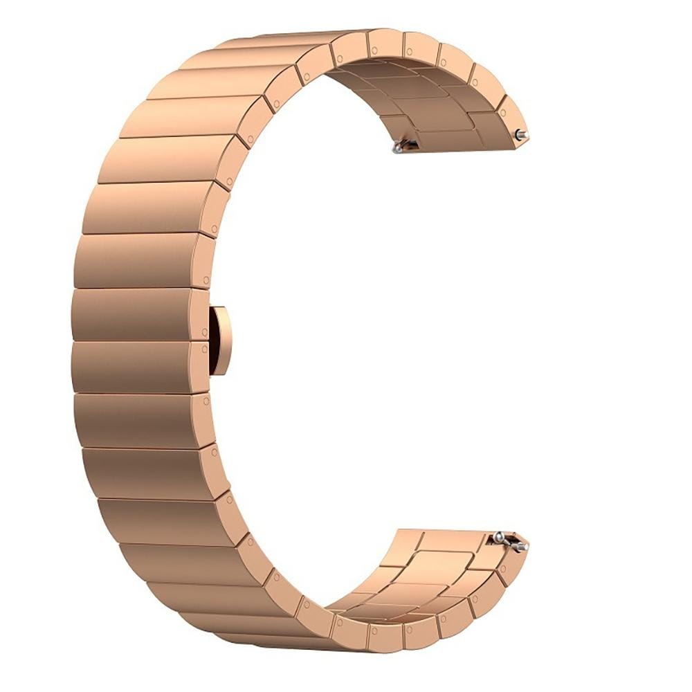 For Garmin Vivoactive 3 Metal Replacement Wrist Strap Watchband (Rose Gold)