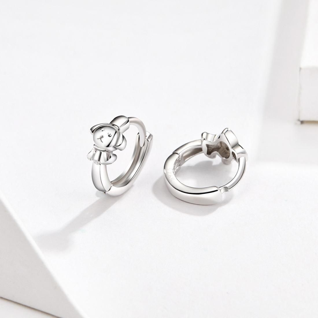 Simple Animal Earrings Dog Earrings S925 Sterling Silver Jewelry