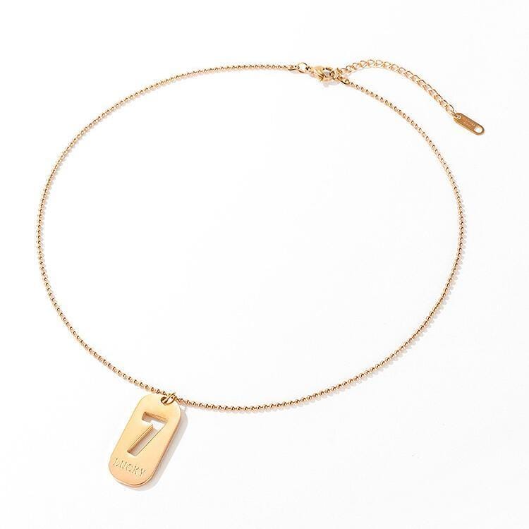 OPK 1681 Personality Simple Number Pendant Clavicle Chain Jewelry
