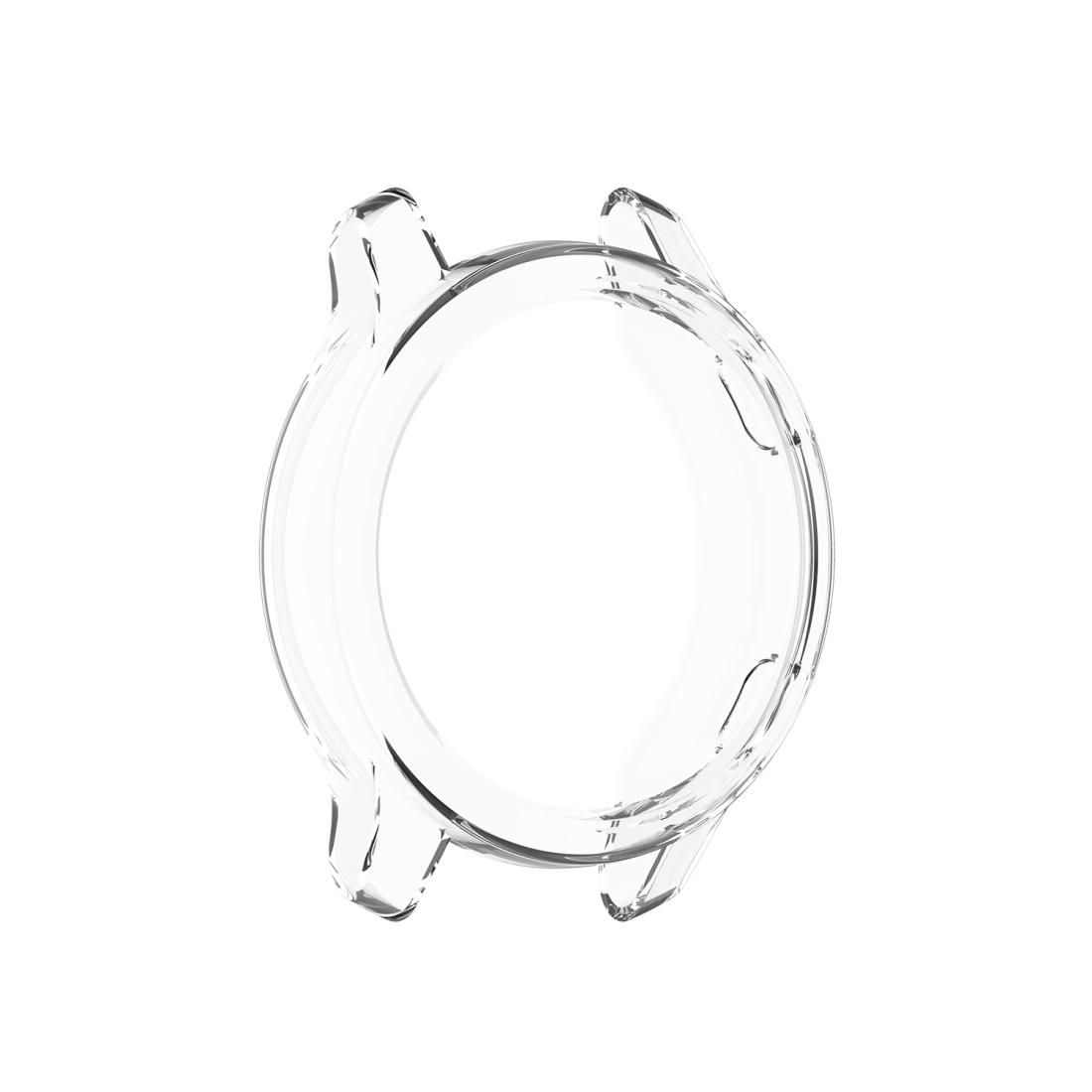 For Garmin Venu TPU Wrapped Empty Half Case Watch Case (Transparent Blue)