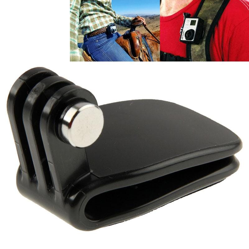 TMC Head Hat Quick Clip / Backpack Clip for GoPro  NEW HERO /HERO6   /5 Session /5 /4 Session /4 /3+ /3 /2 /1, Other Sport Cameras (Black)