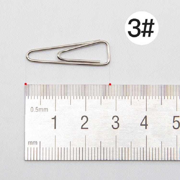 12 PCS 100 Pieces/Box Deli 0051 Metal Triangle Paper Clip Paper Clip Thickened Electroplating Is Not Easy To Rust