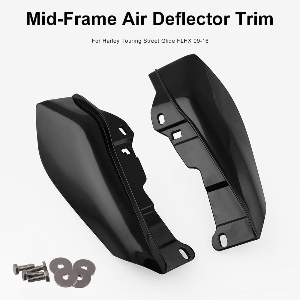 MB-SSW023-BK Motorcycle Modification Accessories ABS Plastic Spoiler for Harley Touring Road King 2009-2016, One Pair