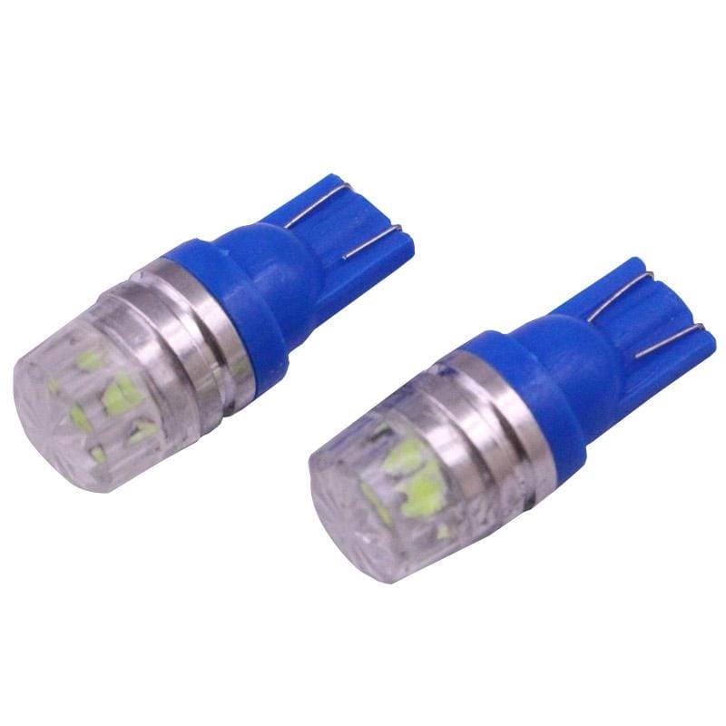 2 PCS T10 1.5W 60LM 1 LED Dark Blue COB LED Brake Light for Vehicles, DC12V (Red)