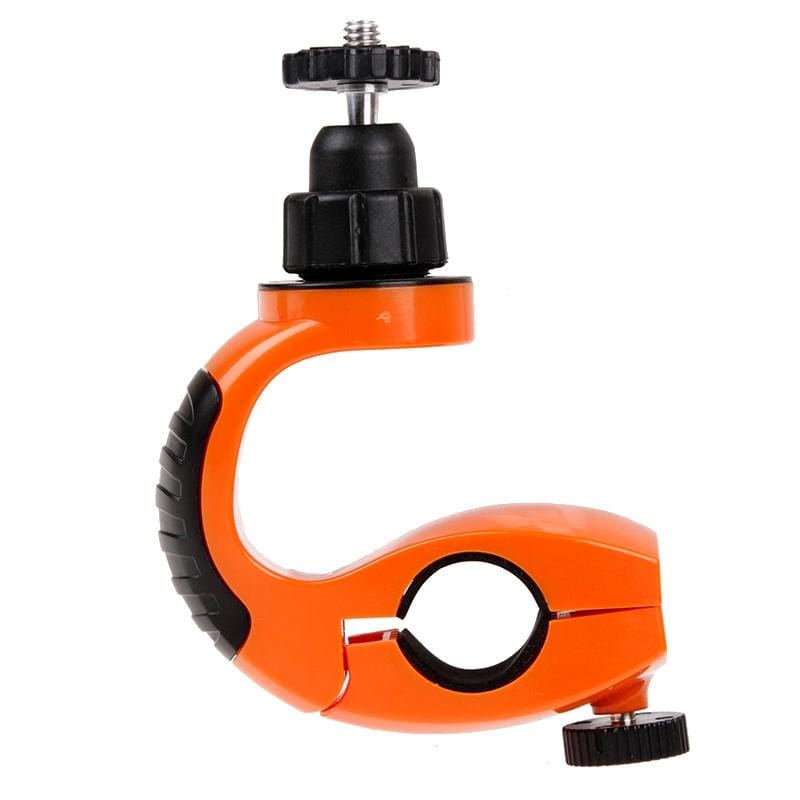 360 Degree Rotary Stand Sport Bicycle Handlebar Mount for GoPro  NEW HERO /HERO6   /5 Session /5 /4 Session /4 /3+ /3 /2 /1, Xiaoyi Sport Cameras (Orange)