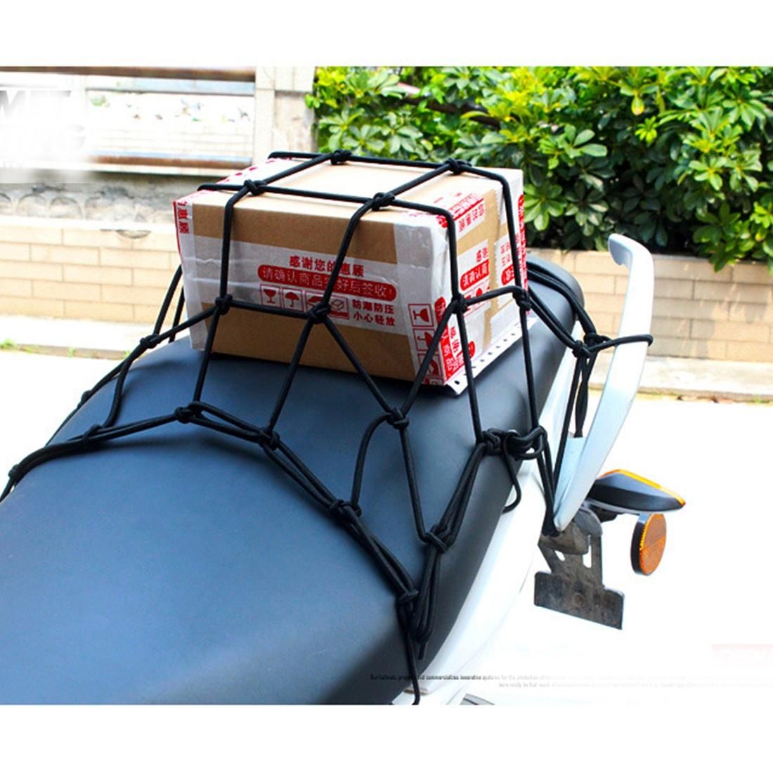 Motorcycle Rubber Fix Net with 6 Plastic Hooks, Size:40�40cm