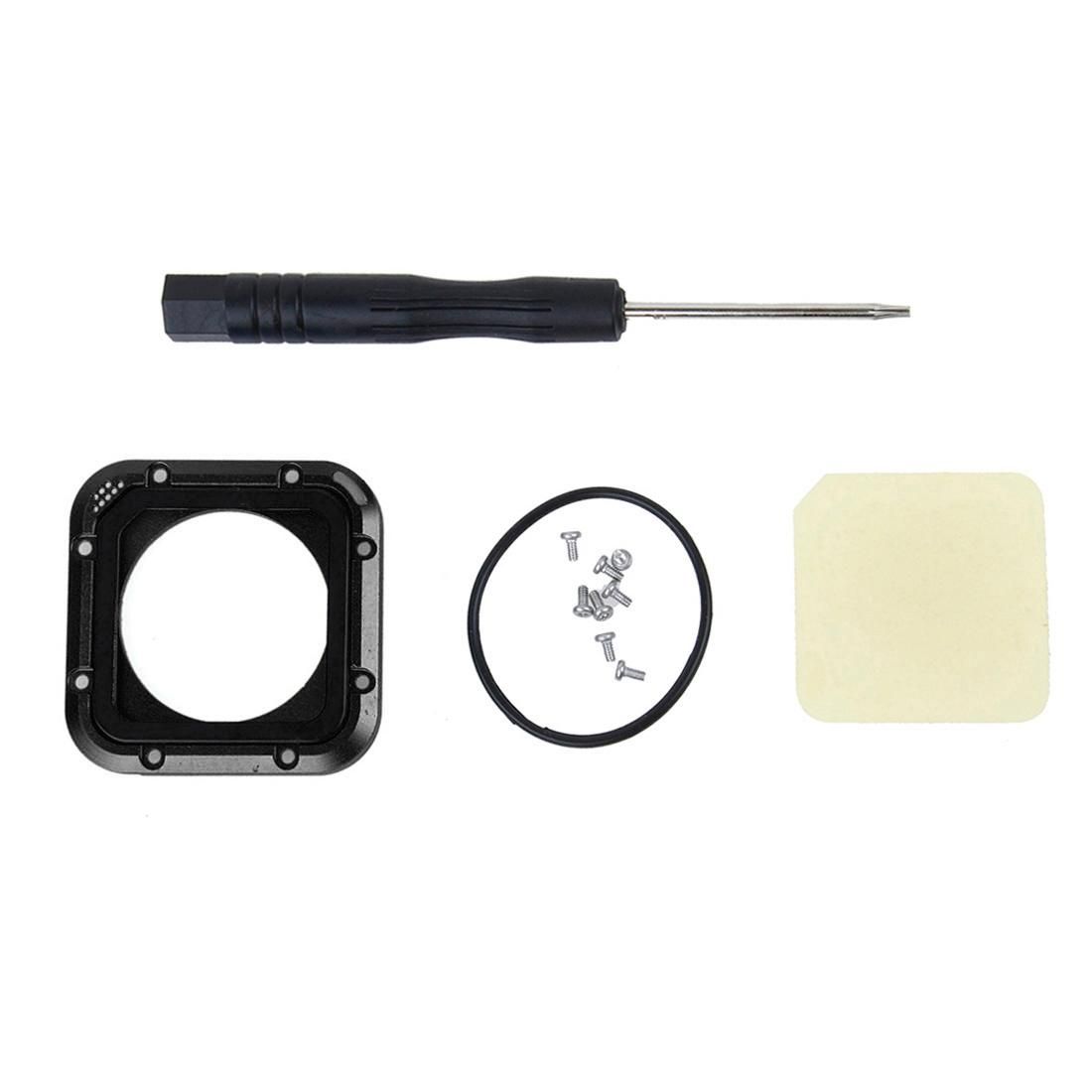 Aluminum Frame Lens Replacement Kit for GoPro HERO 4 Session (Blue)