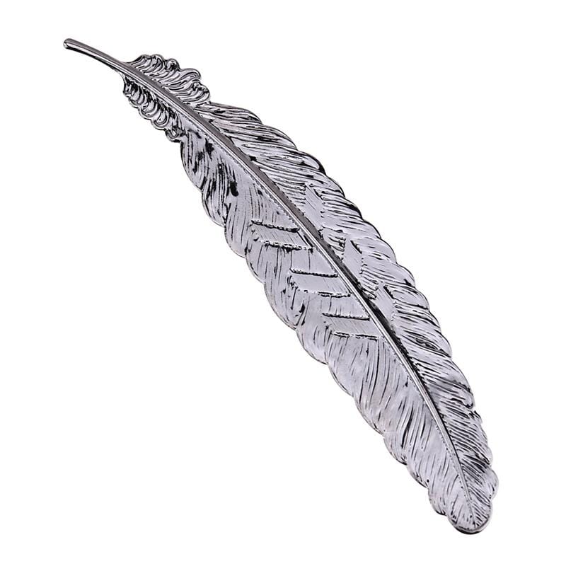 10 PCS Creative Metal Feather Bookmark Vintage Book Markers (Style2)
