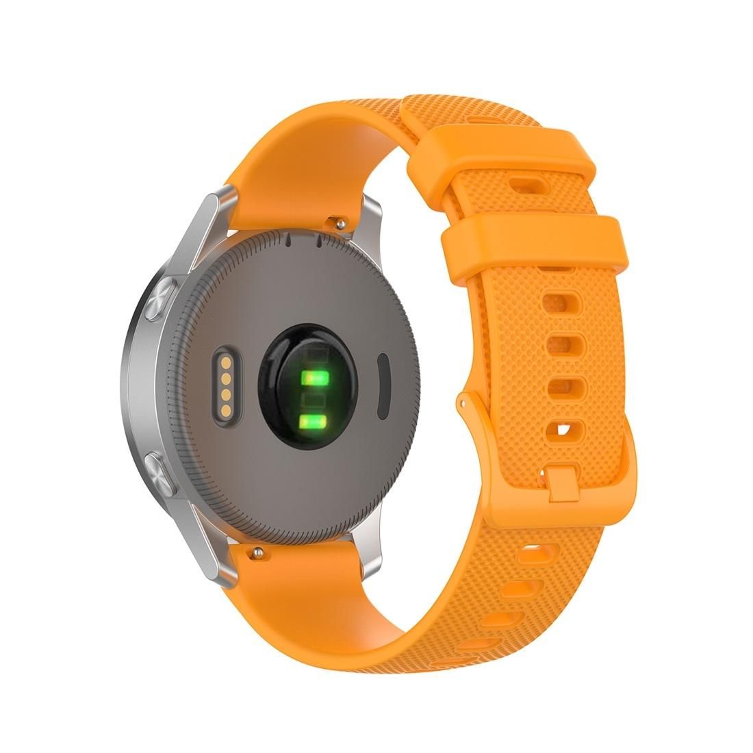 For Garmin Silicone Smart Watch Replacement Strap Wristband, Size:18mm Universal (Yellow)