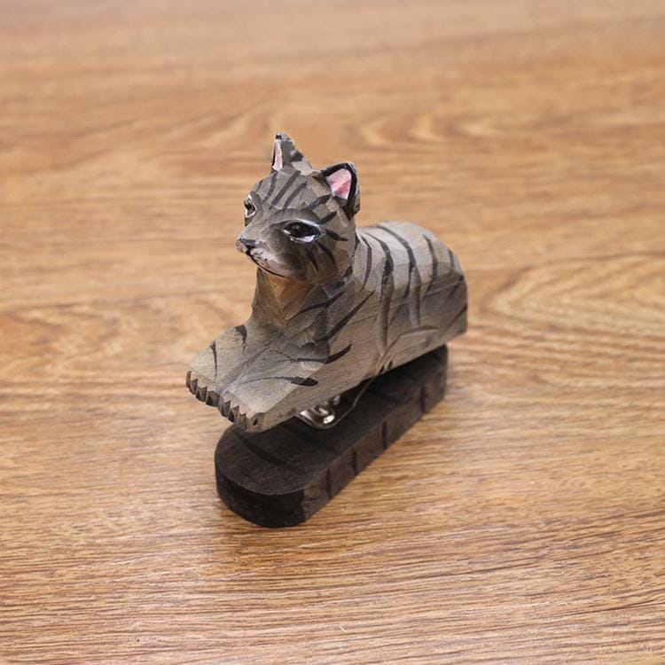 24/6 26/6 Handmade Wood Animal Mini Stapler Paper Office School Smart Home Kit (Style3)