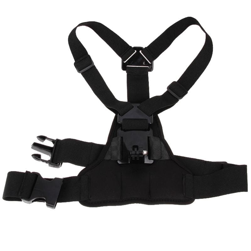 Special Sports Shoulders DV Chest Belt for GoPro HERO9 Black / HERO8 Black /7 /6 /5 /5 Session /4 Session /4 /3+ /3 /2 /1, Xiaoyi and Other Action Cameras (Black)