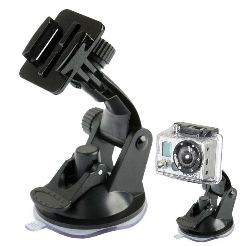 ST-17 Car Mount Dashboard & Windshield Vacuum Suction Cup for GoPro  NEW HERO /HERO6   /5 /5 Session /4 Session /4 /3+ /3 /2 /1, Xiaoyi and Other Action Cameras (Black)