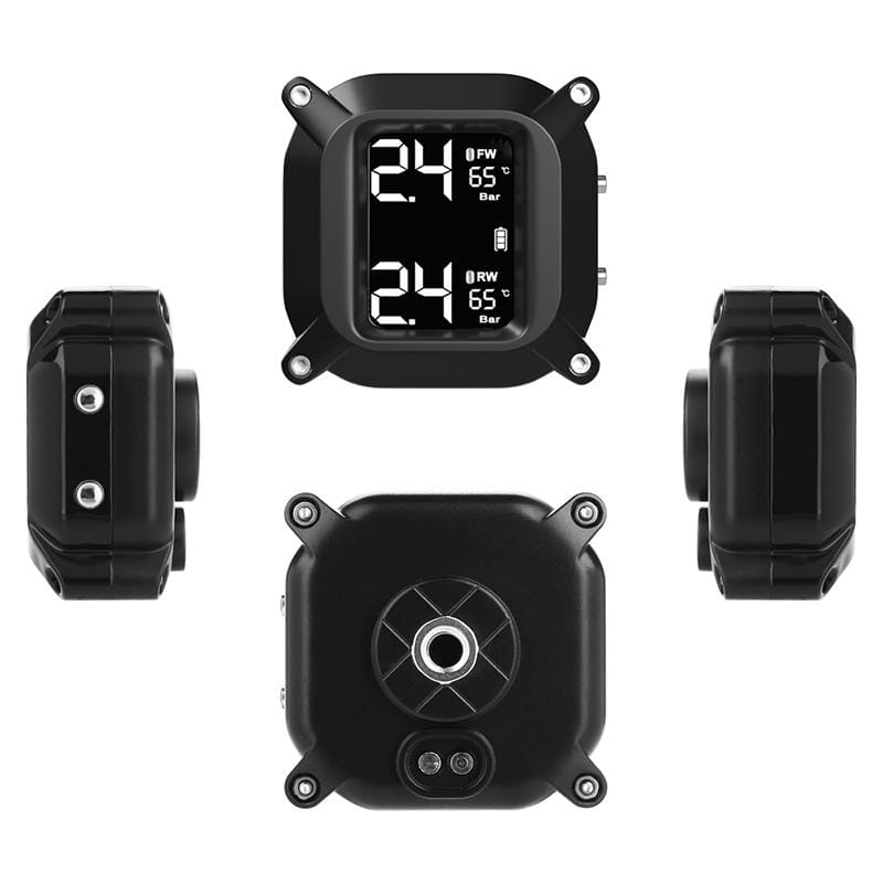 Universal Motorcycle Wireless High Precision TPMS Tire Pressure Alarm System External Tire Monitor